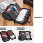 Travel Wallet Passport Card Holder Crossbody Shoulder Organizer Bag Abroad Ticket Document Protection Cover Hanging Neck Pouch - Image 5
