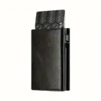 Men's Wallet with Zipper Coin Purse Automatic Pop-up Metal Credit Card Holder Minimalist RFID Blocking Business Card Wallet Idea - Image 8