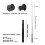 For Insta360 X6 X5 X4 X3 Invisible Selfie Stick Extended Selfie Stick for GoPro 13 12 DJI Action 6 5 4 Camera Aluminum Stand - Image 14