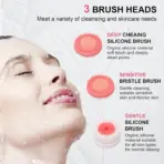 Electric Facial Cleansing Brush Sonic Rotating Face Cleaner Deep Pore Cleansing Brush Face Massager Waterproof Skin Care Tool - Image 6