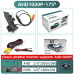 GreenYi 170° 1080P AHD Vehicle Rear View Camera for VW Volkswagen Golf Passat B7 B6 Tiguan Jetta MK6 Audi A3 A4 A5 Q5 A6 B6 car - Image 8