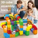 Anti-Gravity Gear Racer Track Set, 3D DIY Puzzle Assembly Toy, Creative STEM Educational Gift for Kids ﻿ ﻿ - Image 2