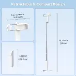 Mini Wireless Bluetooth Selfie Stick Tripod with Remote Extendable Tripod, Phone Holder for Travel/Vlog/Live Streaming - Image 6