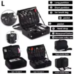 New Oxford Makeup Bag For Women Professional Large Capacity  Travel Cosmetic Case Waterproof Manicure Makeup Toolbox - Image 5