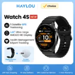 HAYLOU Watch 4S(HF012) GPS Smartwatch 1.43” HD AMOLED 5 Satellite GPS Positioning 120+ Workout Modes Sport Fitness Smart Watch