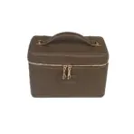 Customized Name PU Leather Cosmetic Bag with Zoned Storage and Large Capacity Toiletry Bag for Autumn and Winter New Products - Image 15