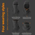 ROCKBROS Winter Face Mask Breathable Ski Cycling Scarf Running Training Balaclava Outdoor Sports Warm Winderproof Bike Equipment - Image 3