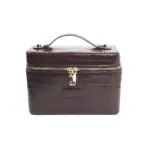 Customized Name PU Leather Cosmetic Bag with Zoned Storage and Large Capacity Toiletry Bag for Autumn and Winter New Products - Image 7