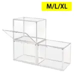 New Large Capacity Storage Box Organizer for Figures Acrylic Box Clear Blind Box Showcase Makeup Organizer for Bag
