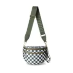 DOYOGI Black and White Checkered Spacious Bum Bag Crossbody Bags for Women Nylon Travel essentials Mommy Bag Diaper Bag  for Mom - Image 10