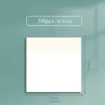 50 Sheets Transparent Sticky Note Pads Waterproof Self-Adhesive Memo Notepad School Office Supplies Stationery - Image 5