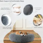 40-90cm 6 Sizes Round Pet Bed for Large Dog Bed Super Soft Cat Bed Plush Dog House for Medium Dog House Winter Warm Sleeping - Image 4