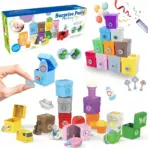 Montessori Farm Train/Surprise Party Set for Toddlers Learning Counting, Matching & Sorting Fine Motor Skills,Preschool Toy Gift - Image 7