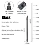 Carbon Fiber Invisible Extended Edition Selfie Stick Stand For Insta360 X3 GO3 Action 4 300CM For DJI GoPro Camera Selfie Sticks - Image 9