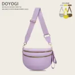 DOYOGI Black and White Checkered Spacious Bum Bag Crossbody Bags for Women Nylon Travel essentials Mommy Bag Diaper Bag  for Mom - Image 34