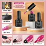 LNWPYH Gel Nail Polish Set Nail Gel Kit 26 Color Semi Permanent UV Led Gel Varnish Soak Off Nail Lacquers Base Coat Top Coat Kit - Image 4