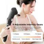 Fascia Massage Gun Shoulder Massage Machine Electric Muscle Massager Gun High Frequency Back Waist Neck Body Massage with Handle - Image 4