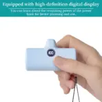 Mini Power Bank 5000mAh Poratable Fast Charge Wireless Type-C/Lightning Plug External Battery Powerbank - Image 5