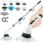 Cordless Spin Scrubber Electric Multipurpose Cleaning Brush for Kitchen Bathroom Toilet - Household Hair Brushes And Mops
