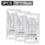Hanging Vacuum Storage Bags, Hanging Space Saver Bags, Hanging Storage Bags for Clothes, Vacuum Sealed for Suits, Dress, Jacket - Image 10