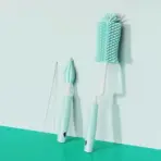 Silicone Bottle Cleaning Brush Baby Pacifier Straw Scrubber Small Brush 360 Degree Glass Cup Washing Kitchen Cleaning Tool Set - Image 18