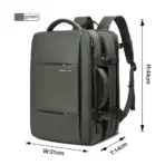 Heroic Knight Travel Backpack Men Business Backpack School Expandable USB Bag Large Capacity 15.6 Laptop Waterproof Backpack Bag - Image 8
