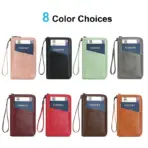 New Travel Passport Clip Wallet Women and Men Multifunctional PU Leather Card Holde RFID Anti Theft Swiping Wallets Storage Bag - Image 5