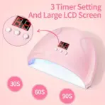 LINMANDA Professional USB Electric Nail Drill Polish File Kit with UV LED Nail Lamp Gel Manicure Dryer Lamp Acrylic Starter Set - Image 2