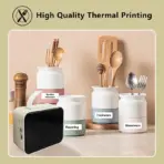 Marklife P15 Mini Portable Label Printer Smart Pocket Printer Thermal Adhesive Sticker Labeling Machine OT 3PK Label Paper NoInk - Image 3