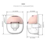 Wearable Breast Pump Hands Free Electric Portable Wearable Breast Pumps Slient BPA-free Breastfeeding Milk Collector - Image 3