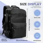 Ryanair 40x30x20 Cabin Bag Men Air Vacuum Compression Backpack Hand Luggage Laptop Backpack,42x29x15 Vacuum Clothing Storage Bag - Image 12