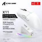 Attack Shark X11  X11SE Wireless Gaming Mouse 3-Mode , PAW3311, 22000DPI, 400IPS, PC Gaming Mouse - Image 7