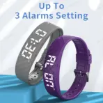 2026 Outdoor Smartwatch Sports Bracelet Vibration Alarm Clock Reminder Sleep Monitoring 24 Hours Pedometer Rechargeable Bracelet - Image 5