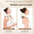 New 2026 Brushless Motor Neck And Shoulder Massager Wireless Shoulder And Back Kneading Massage Shawl Neck Masajeador - Image 4