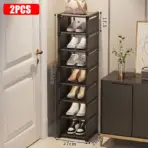 Multiple Layers Shoe Organizer Use At the Door Shoe Rack Organizer Nonwovenfabric Rack Stackable Shelf Adjustable Saving Space - Image 27
