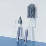 Silicone Bottle Cleaning Brush Baby Pacifier Straw Scrubber Small Brush 360 Degree Glass Cup Washing Kitchen Cleaning Tool Set - Image 11