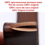 Natural cowhide belt for men's hard metal buckle soft original cowhide mens leather belt unique texture real leather jeans belt - Image 2