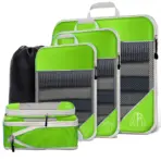 6PCS Travel Compressed Packing Cubes Storage Organizer Set With Shoe Bag Mesh Visual Luggage Portable Lightweight Suitcase Bag - Image 18