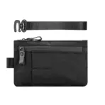 Zip Clutch with Wristband, Passport Holder Zipper Wallet and EDC Carrier - Weatherproof and RFID Blocking - 3 External Slots - Image 7