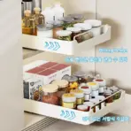 New Kitchen Storage Rack with Slide Rails Pull-out Kitchen Drawer Type Storage Tray Spice Box Storage Shelf Cabinets Organizer - Image 3