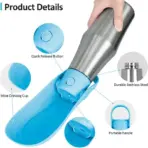Portable Dog Water Bottle Large Capacity Dogs Cats Drinking Bottle Outdoor Walking Travel Puppy Water Dispenser Pets Supplies - Image 3