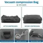 17L Vacuum Compression Bag with Air Pump Reusable Clothing Storage Bag Travel Compression Backpack Luggage Bag - Image 2