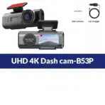 Dash Cam 4K UHD Recording Car Camera DVR Night Vision Video Recorder Built-In Wi-Fi Support GPS 24H Parking - Image 5