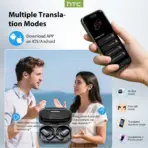 【AI Translator Earbuds】HTC NE25 Bluetooth Earphones LCD Touch Screen Sport Wireless Headphones Long Life with HD Mic - Image 5
