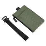 Zip Clutch with Wristband, Passport Holder Zipper Wallet and EDC Carrier - Weatherproof and RFID Blocking - 3 External Slots - Image 8