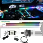 Car Interior Symphony LED Ambient Light Acrylic Kit APP Control Multiple Modes RGB Neon Automobile Atmosphere Decorative Lamp - Image 9