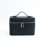 Customized Name PU Leather Cosmetic Bag with Zoned Storage and Large Capacity Toiletry Bag for Autumn and Winter New Products - Image 11