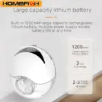 HOMEFISH MY-375 Wearable Electric Breast Pump Hands-Free Portable Bionic Smart Breast Pain-Free Breastfeeding 1200mAh Type-C - Image 3