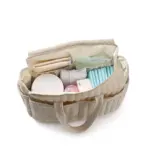 Solid Diaper Bag Fashion Waterproof Multi-functional Diaper Backpack Nursing Changing Bag for Baby Large Stylish Bag - Image 3
