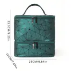 The new nail polish Portable bag Double layer nail polish storage bag can hold 30 bottles of makeup bag storage bag - Image 6